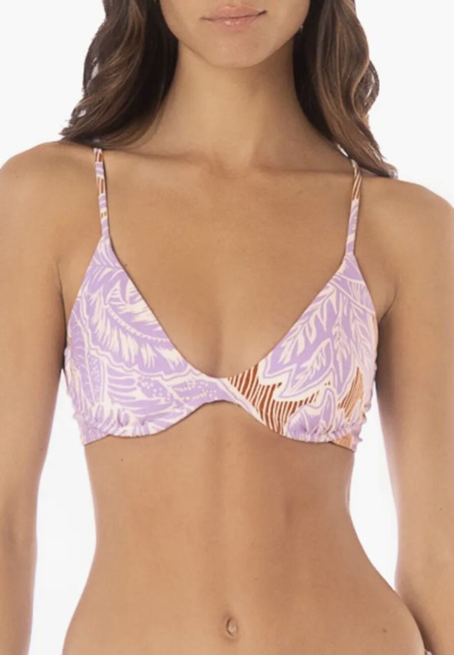 Maaji Women's S Wisteria Bloom Petit Irene Reversible Underwire Bikini Top A8-7